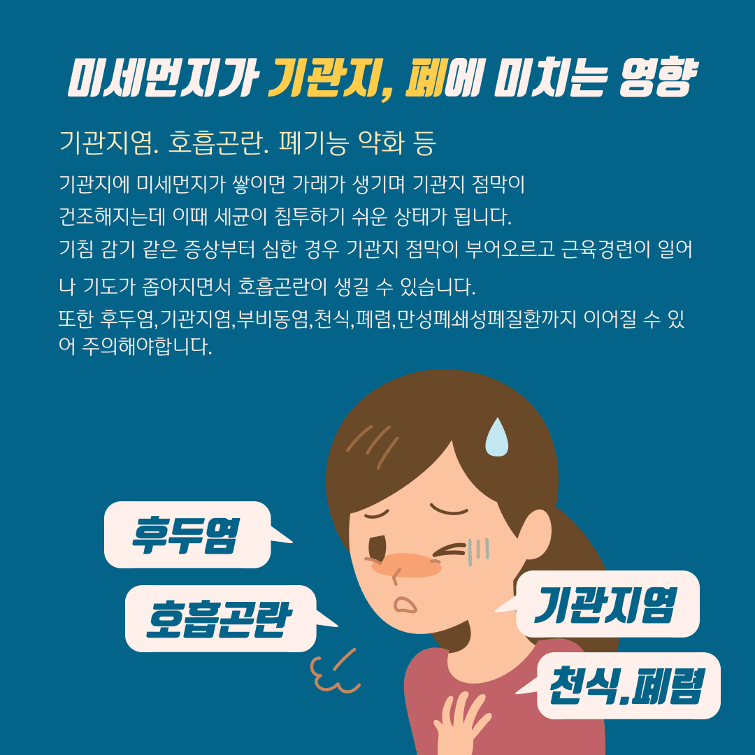 미세먼지가 우리 인체에 미치는 영향